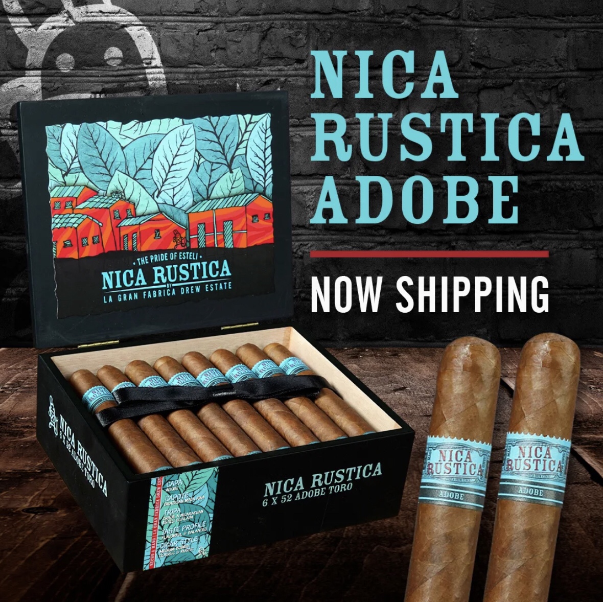 Nica Rustica Adobe Now Shipping From Drew Estate.