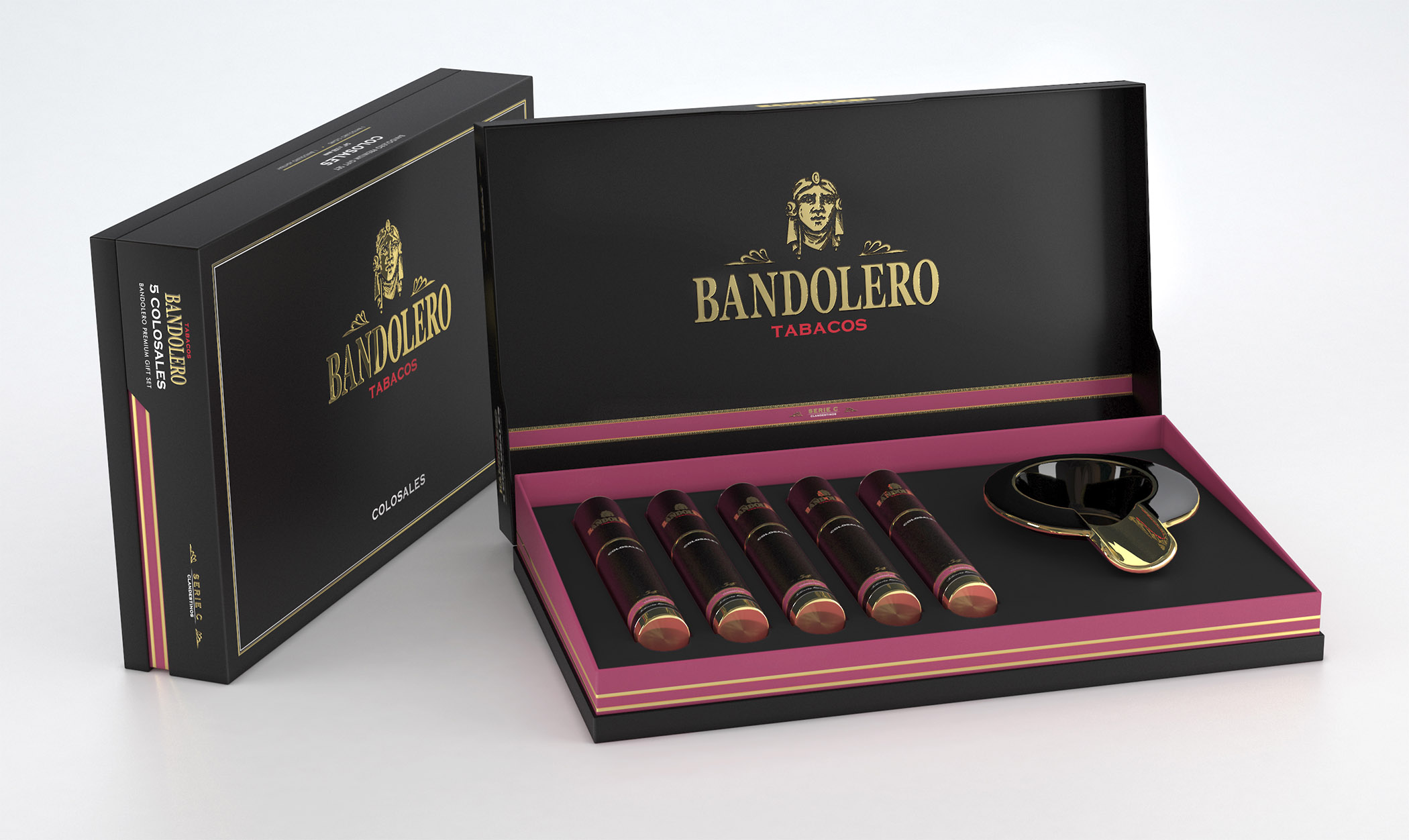 LIMITED EDITION BANDOLERO SERIES C ASHTRAY SET