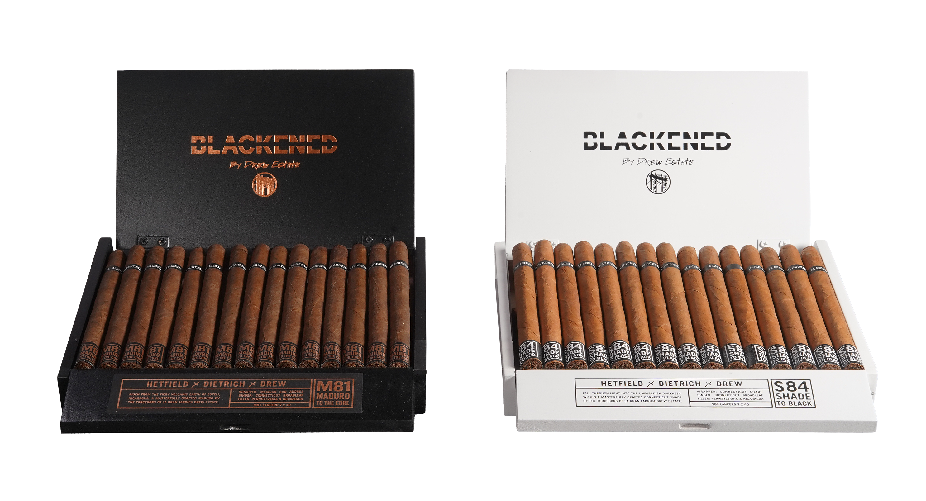 BLACKENED® BY DREW ESTATE CIGARS IGNITE FAN FRENZY – NEW LE LANCERO SIZES FOR M81 & S84